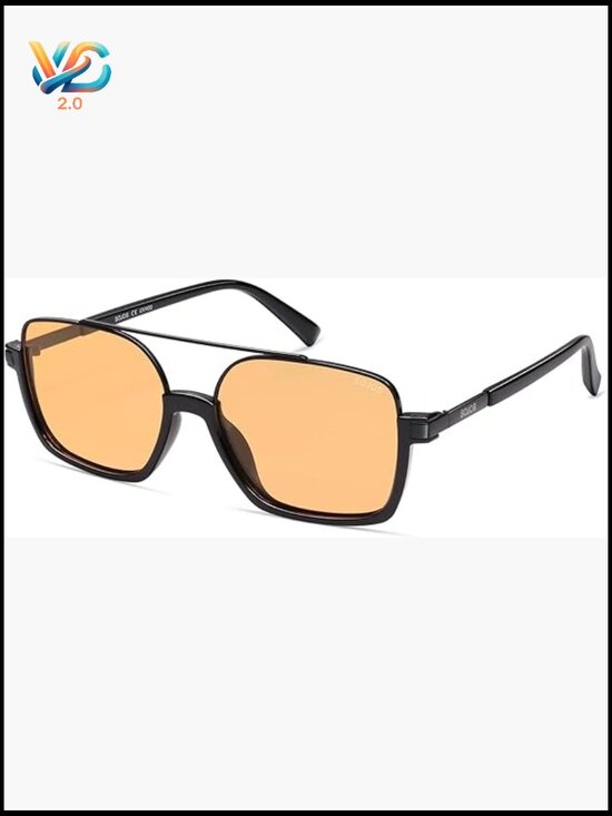 Trendy Oversized Aviator Sunglasses Retro Y2K Square UV Protection Unisex main image 6